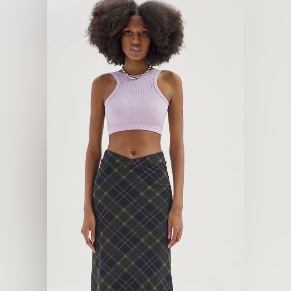 Out From Under Seamless. Textured Bra Top Lavender - Picture 4 of 6